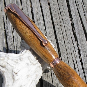 Exotic Bocote Wood Retractable Twist Pen