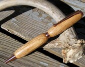 Golden Oak Chubby Wood Turned Office Pen