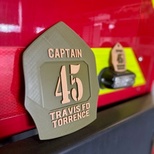 3D Printed Firefighter Display Helmet Shield