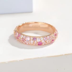 PINK GLITTER CANDY GEM RING