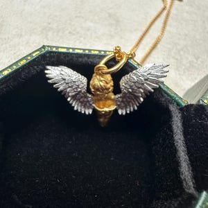 スタンディングエンジェルガーディアンペンダントネックレス、コンパニオンネックレス、カップルギフト、友人ギフト、自分へのギフト 画像 5