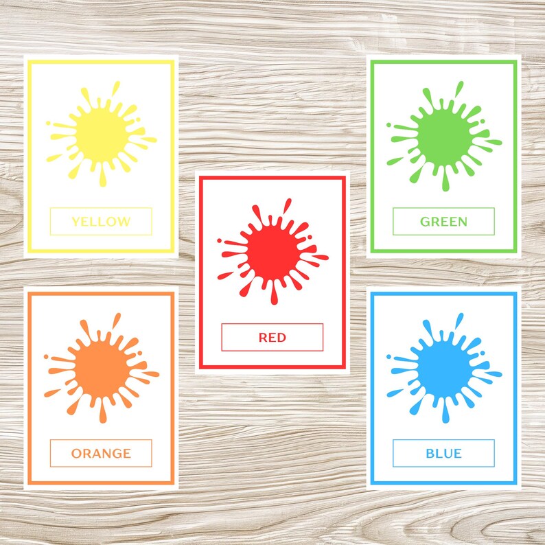 Printable Color Flashcards | 10 Educational Cards | Preschool ...