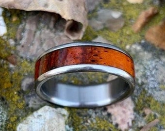 Wood & Titanium Rings