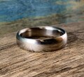 Modern Wedding Band - Titanium Wedding Ring Men&#39;s - Custom Engraving - Simple Mens&#39; Wedding Band