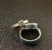 His and Hers Wedding Band Set - Matching Titanium Wedding Bands with Meteorite, Opal and Moissanite - Engagement Ring 