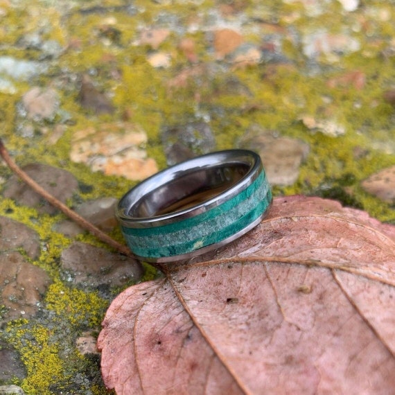 Etsy mens wood wedding band shop