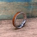 New Zealand Ancient Kauri Wood Ring Unique Titanium Mens Wedding Band ...