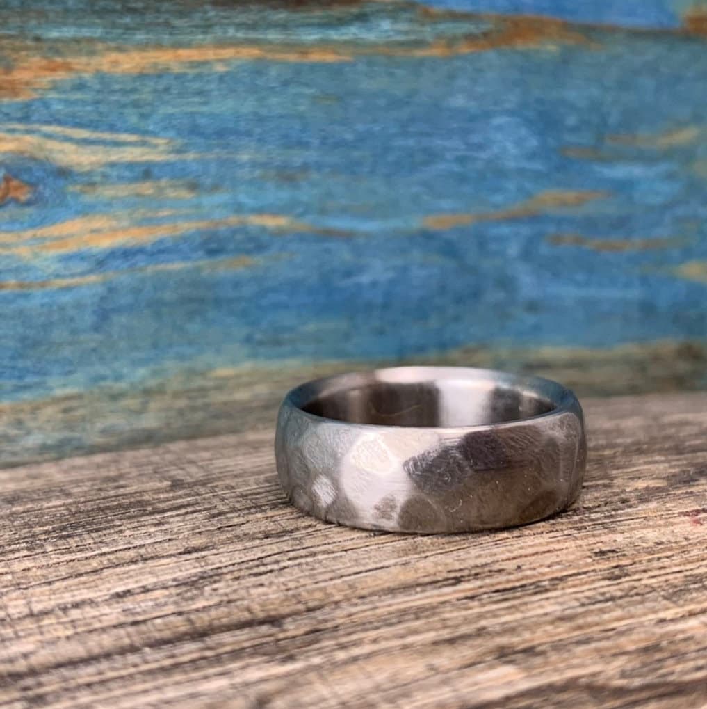 Men s Titanium Wedding Ring Wedding Band for Him Free Etsy