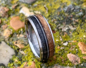 Wood & Titanium Rings