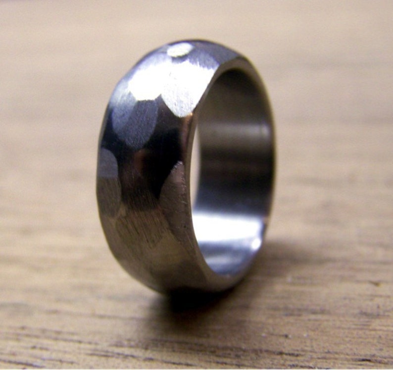 Mens Titanium Wedding Band Custom Made Titanium Ring With - Etsy