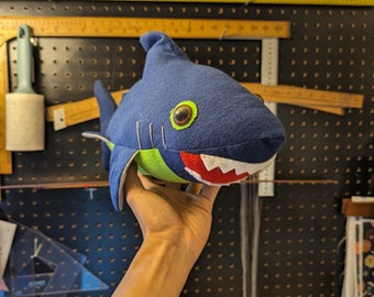 Handcrafted Seattle Seahawk Inspired Shark Toy