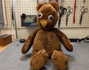 Brown Teddy Bear Plushie Soft Toy Made in USA