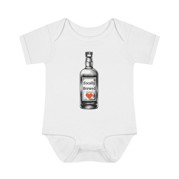 Locally Brewed onesie - To Perfection - Funny onesie - Beer onesie - Baby Gift - Unisex Baby Gift - Funny Baby Clothes
