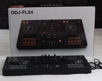 Pioneer dj ddj-FLX4 Black 2 Ch USB DJ Controller Serato Lite + Rekordbox