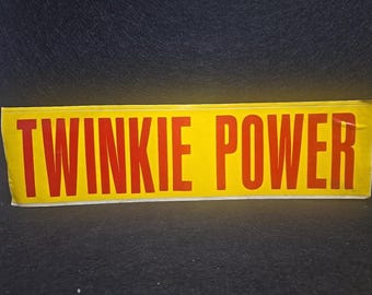 Vintage Hostess Twinkie Power Decal Sticker Continental Baking Co. 14.75"x3.6"