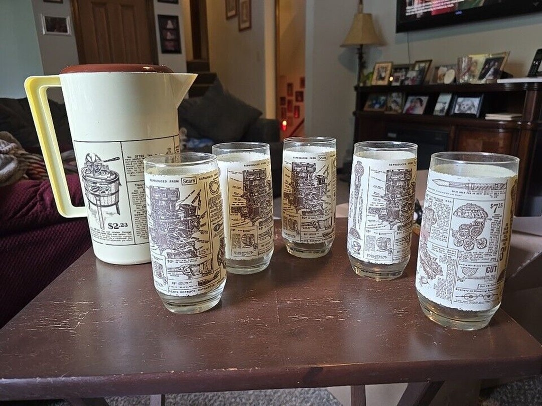 Vintage 1970's Tupperware Sears Roebuck 1906 Catalog Ad Pitcher &5 1908