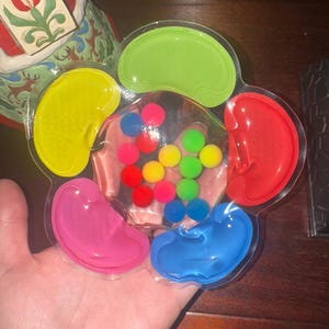 Large Squishy Colour Sorting Toy - Educational Fine Motor Calming Sensory Fidget Toy - Autism ADHD Friendly Stress Relief Gift Idea