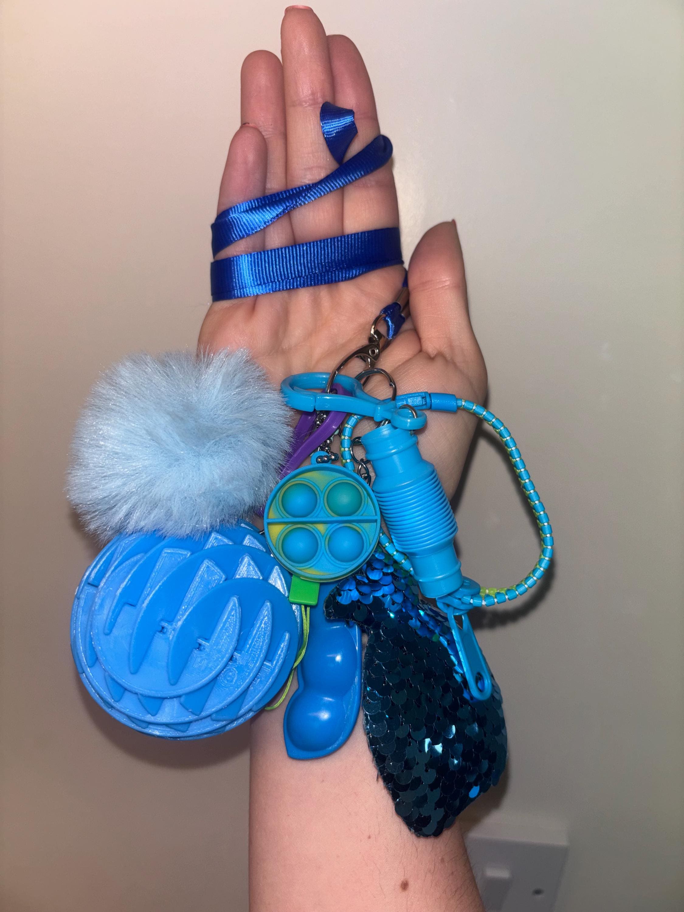 Fidget Sensory Toy Lanyard Various Colours - Anxiety Stress Relief