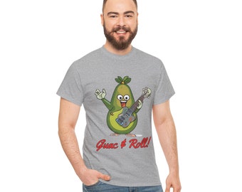 Funny T-shirt | Guac & Roll | Unisex Men and Women's Cotton Tee