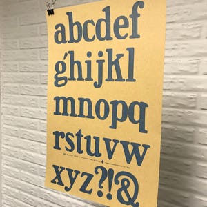 Type Specimen No.1 – Post Condensed Letterpress Broadside Print