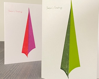 Season’s Greetings Swanky Dart Holiday Letterpress Greeting Card