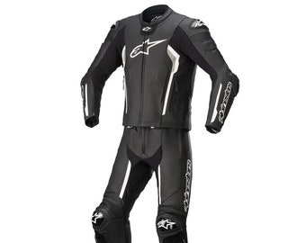 Motorcycle 2PC Motorbike Racing Suit-Tech Air Black/white