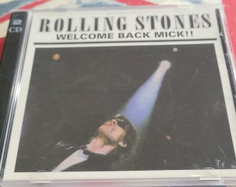 CD des Rolling Stones 2 Welcome Back Mick Live San Jose 1999 Import presse originale du label Glimmer Twins Records. GT 006/7