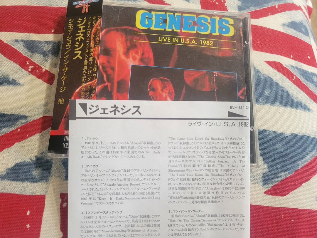 Genesis Import CD Japan Import Rare Original Press Live in USA 1982 ...