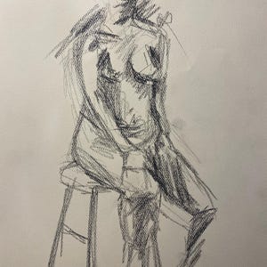 Figure Study 10 -  Woman Sitting 3