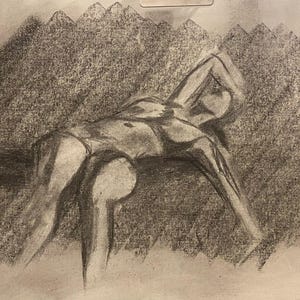 Figure Study 2 - Woman lying down
