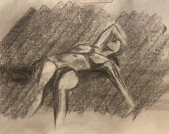 Figure Study 2 - Woman lying down