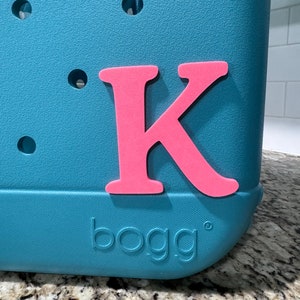 No Spin Bogg Bag Charms Upper Case Letter Bag Tag