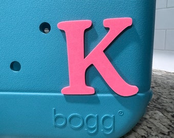 No Spin Bogg Bag Charms Upper Case Letter Bag Tag