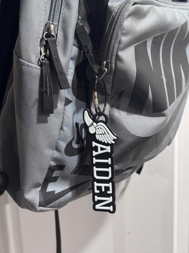 Basic Track and Field Keychain Personalized Name Tag Bag Tag Sports ...