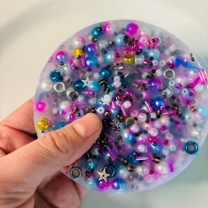 Cosmic Galaxy Pick Pad Sensory Skin Picking Fidget Toy Hair Pulling Anxiety OCD Dermatillomania Trichitillomania ADHD Stress Relief Tool