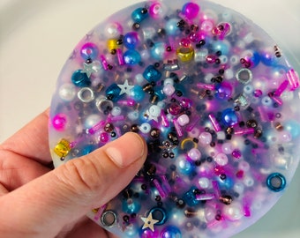Cosmic Galaxy Pick Pad Sensory Skin Picking Fidget Toy Hair Pulling Anxiety OCD Dermatillomania Trichitillomania ADHD Stress Relief Tool