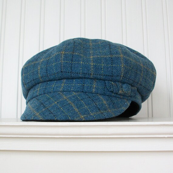 plaid newsboy hat