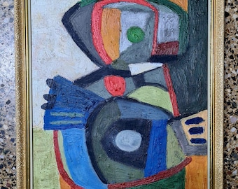 karel appel  oleo sobre tela al estelio del artista