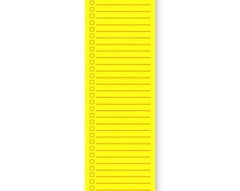 To-Do List Notepad 3"x10" Post-it® | Sticky Minimal | Fluorescent Yellow + Fluorescent Red