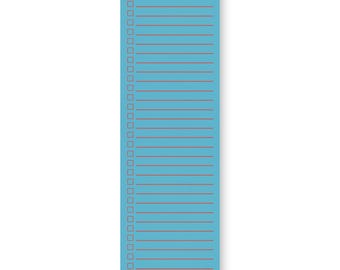 To-Do List Notepad 3"x10" Post-it® | Sticky Minimal | Sea Glass Blue + Neon Red