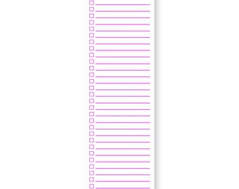 To-Do List Notepad 3"x10" Post-it® | Sticky Minimal | Lightning White + Fluorescent Magenta