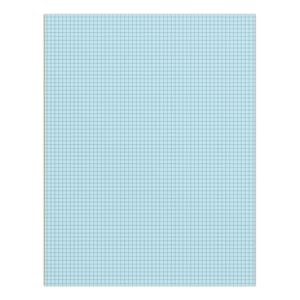 40-Sheet Grid Notepad | 8.5" x 11" | Powder Blue + Forest Green | *Available in the US only.*