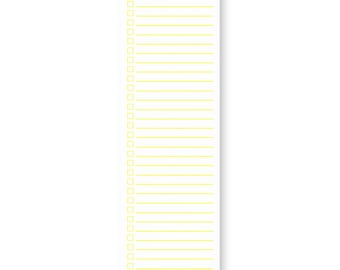 To-Do List Notepad 3"x10" Post-it® | Sticky Minimal | Lightning White + Fluorescent Yellow