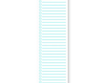 To-Do List Notepad 3"x10" Post-it® | Sticky Minimal | Lightning White + Fluorescent Blue