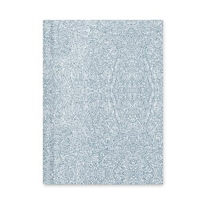 Hardcover Lined Notebook or Journal | Vintage Security Envelope Pattern | Marfa Teal