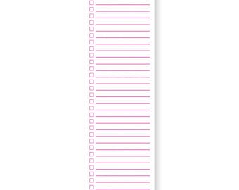 To-Do List Notepad 3"x10" Post-it® | Sticky Minimal | Lightning White + Fluorescent Pink