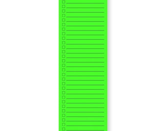 To-Do List Notepad 3"x10" Post-it® | Sticky Minimal | Fluorescent Green + Forest Green