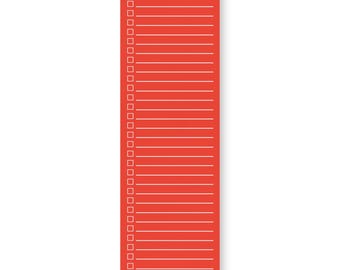 To-Do List Notepad 3"x10" Post-it® | Sticky Minimal | Neon Red + White