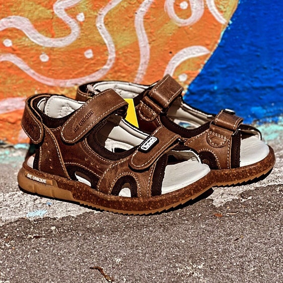 Toddler Hook Loop Sandals Kids Strap Shoes Orthopedic Shoes Arch Support Insole Anti shock Sole Breatheble Lamb Leather Etsy Canada