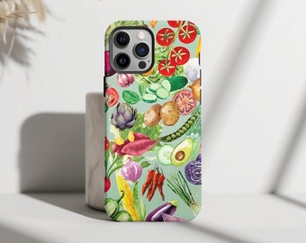 Farmers Market Collage Phone Case, Gift for Green Thumb, Wholesome Gifts, iPhone 15 14 13 12 11 Pro Max 8 Plus X, Samsung Galaxy S23 S22 S20